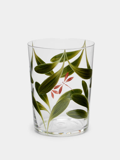 Los Vasos De Agua Clara Dragonfly hand-painted glass tumblers (set of 6) at Collagerie