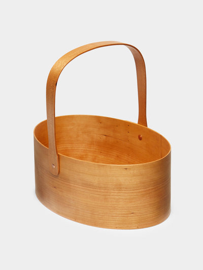 Ifuji Hand-carved cherry wood cutlery carrier at Collagerie