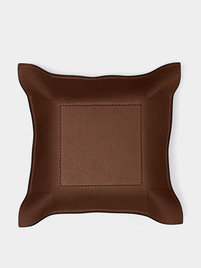 Giobagnara Jack leather square valet tray at Collagerie