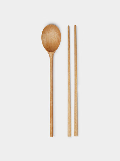 Abask Birch lunch spoon and chopsticks at Collagerie