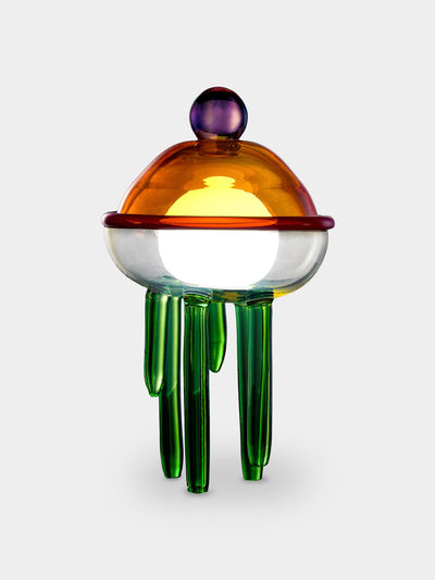 Kickie Chudikova Pulpopolis Physalea hand-blown murano glass portable table lamp at Collagerie
