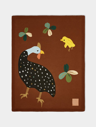 Loewe Home Guinea fowl wool blanket at Collagerie