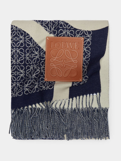 Loewe Home Anagram wool blanket at Collagerie