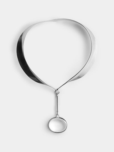 Mahnaz Collection Vintage 1960 sterling silver and rock crystal necklace at Collagerie