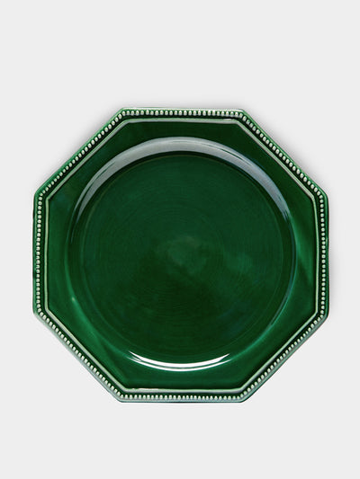 Maison Pichon Uzès Louis XVI hand-glazed ceramic dinner plates (set of 4) at Collagerie