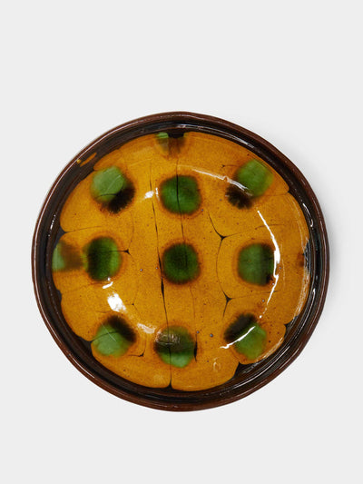 Mike Parry Slipware large shallow dish at Collagerie