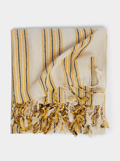 Mizar & Alcor Sol handwoven linen and cotton towels (set of 2) at Collagerie