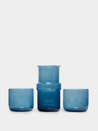NasonMoretti Hand-blown murano glasses and carafe (set of 3) at Collagerie