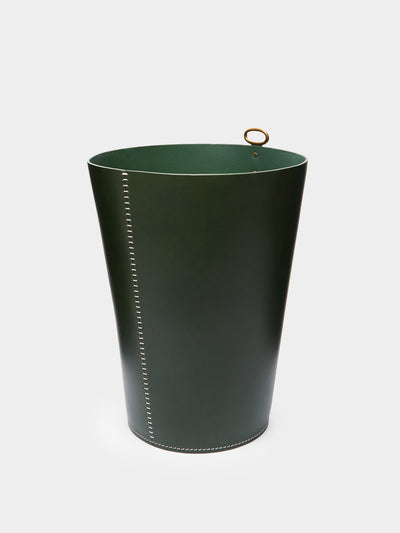 Otis Ingrams Eyelet leather waste paper bin at Collagerie