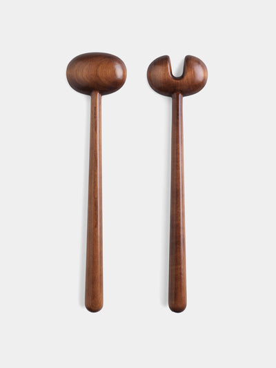 Puiforcat Wood salad servers (set of 2) at Collagerie