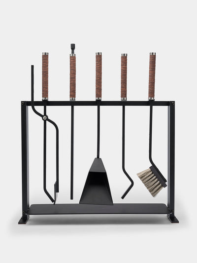 Rabitti 1969 Megève metal fireplace set at Collagerie