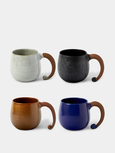 Shin Ki-bok Elephant ceramic mugs (set of 4) at Collagerie