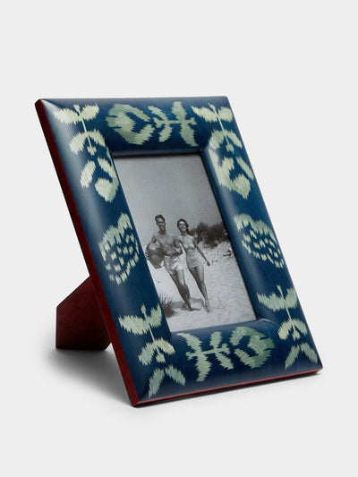 Silvia Furmanovich Ikat marquetry wood photo frame at Collagerie