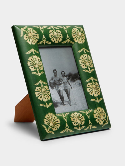 Silvia Furmanovich Suzani marquetry wood photo frame at Collagerie