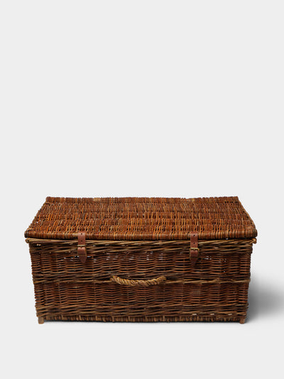 Sussex Willow Baskets Handwoven willow picnic basket at Collagerie