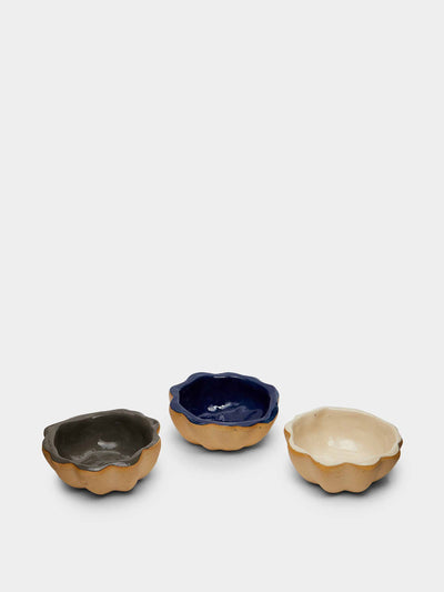 terrafirma ceramics Scalloped dipping bowls, (set of 3) at Collagerie