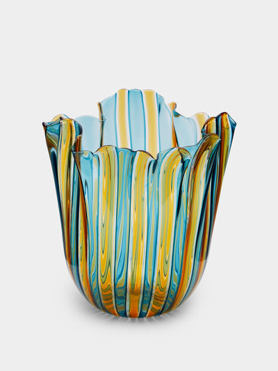 Venini Fazzoletto hand-blown murano glass medium vase at Collagerie
