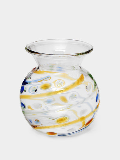 Malaika Trellis hand-blown bud vase at Collagerie