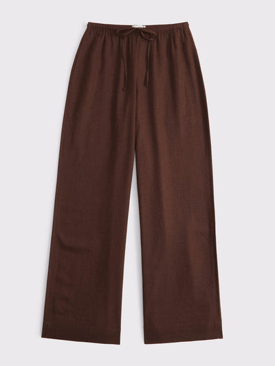 Abercrombie & Fiitch Linen-blend pull-on pants at Collagerie