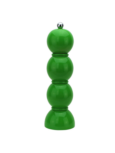 Addison Ross Leaf green bobbin salt or pepper mill at Collagerie