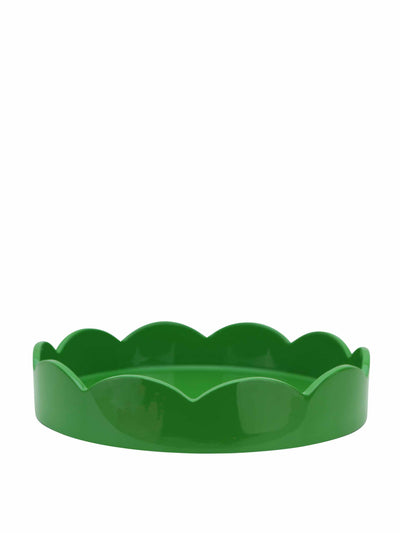 Addison Ross Green scalloped tray at Collagerie