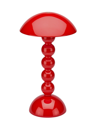 Addison Ross Red lacquer rechargeable bobbin led lamp at Collagerie