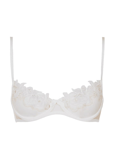 Agent Provocateur Lindie demi cup plunge underwired bra at Collagerie