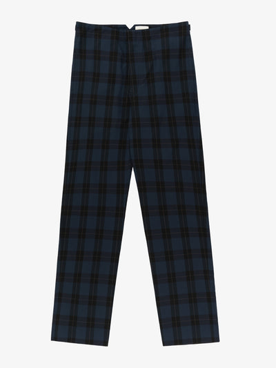 Aimé Leon Dore Navy plaid nylon trousers at Collagerie