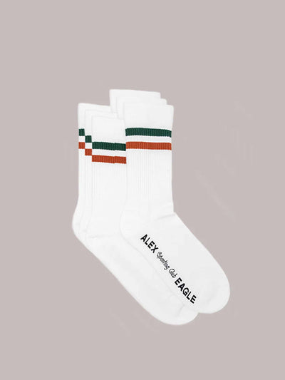 Alex Eagle Ribbed tennis socks at Collagerie