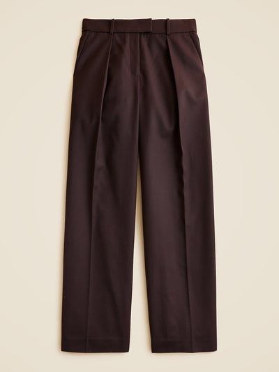 Alex Eagle X J.Crew Pleated pants in wool blend at Collagerie