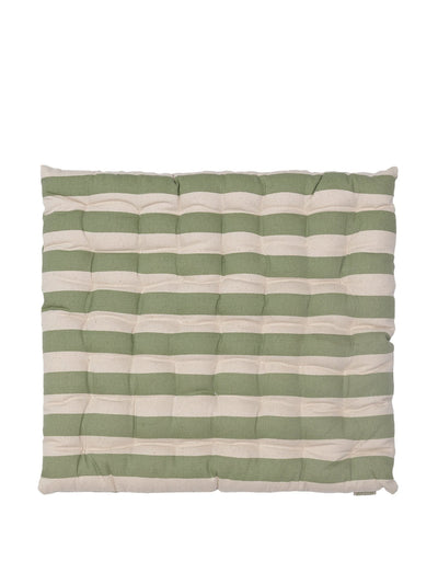 Alice Palmer & Co Tangier olive stripe cushion pad at Collagerie