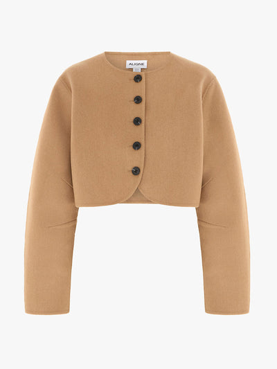 Aligne Angelina wool bolero at Collagerie