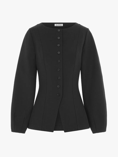 Aligne Bonnie ponte waisted blazer at Collagerie