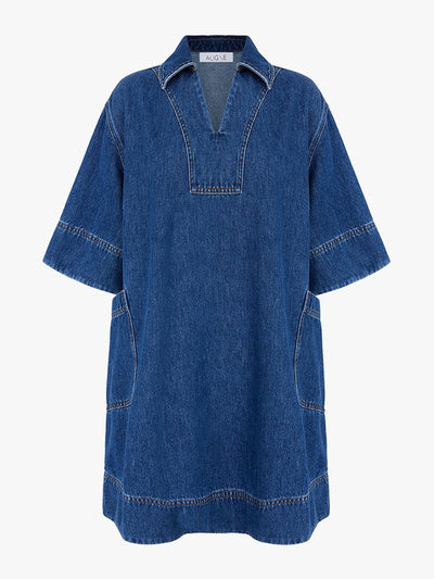 Aligne Cora mini denim dress at Collagerie