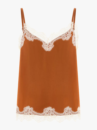 Aligne Eme lace satin top at Collagerie