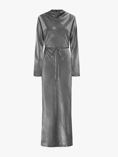 Aligne Kelly high neck maxi belted dress at Collagerie