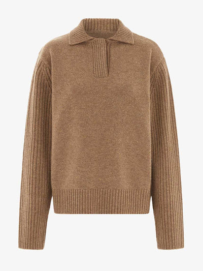 Aligne Jill knitted polo jumper at Collagerie