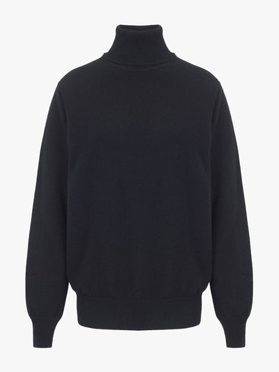 Aligne Black Katie cashmere roll neck at Collagerie