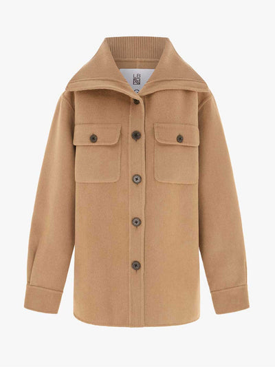 Aligne LB cole wide collar overshirt at Collagerie