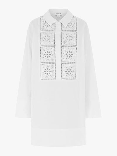 Aligne Ophelia broderie organic cotton dress at Collagerie