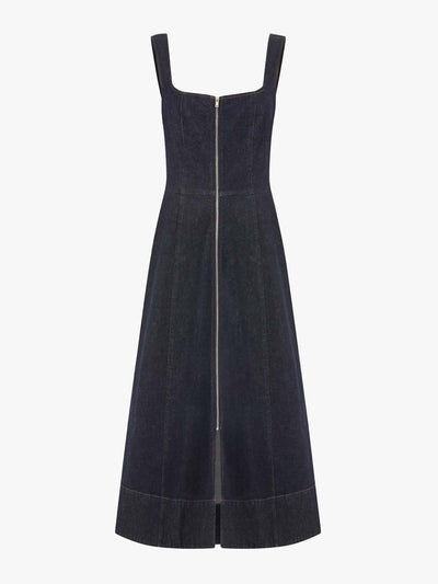 Aligne Paisley denim midi dress at Collagerie