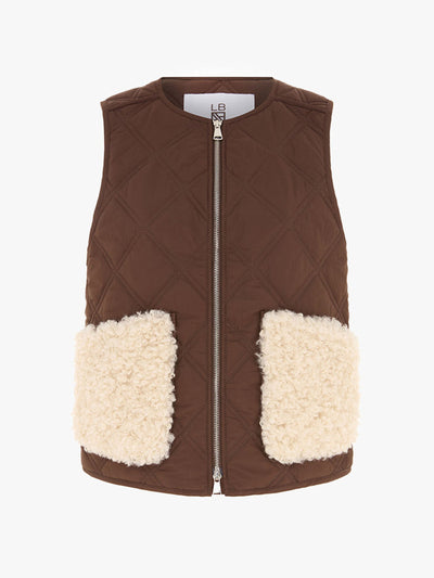 Aligne LB erina borg pocket gilet at Collagerie