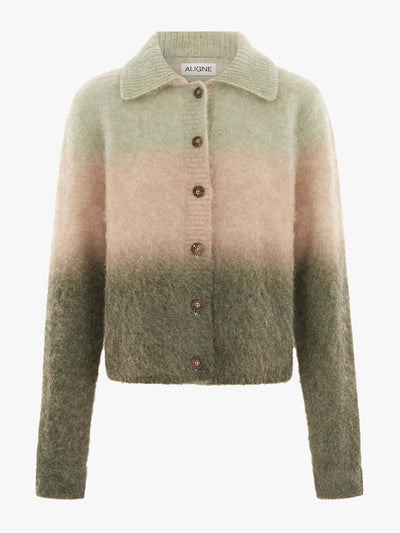 Aligne Shirley collar knitted cardigan at Collagerie