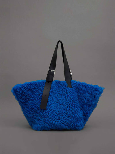 Allsaints Shearling tote bag at Collagerie