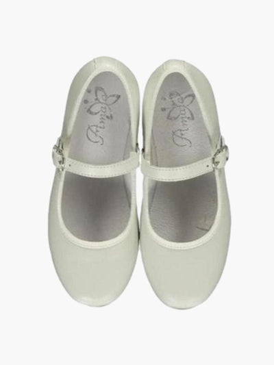 Amaia Mary Jane girl shoes in ivory at Collagerie