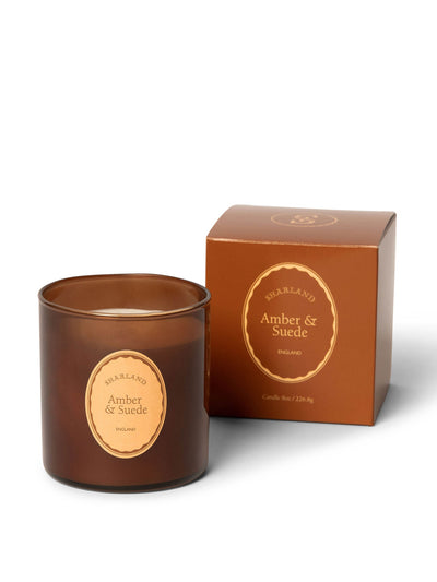 Sharland England Amber and Suede candle at Collagerie