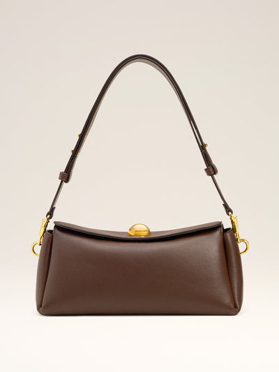 Ami Paris Brown smooth leather carrousel bag at Collagerie