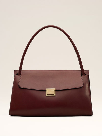 Ami Paris Burgundy smooth leather mimi bag at Collagerie