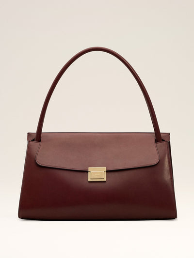 Ami Paris Burgundy smooth leather Mimi bag at Collagerie