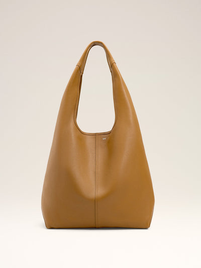 Ami Paris Yellow Supple Leather Etienne Hobo Bag at Collagerie